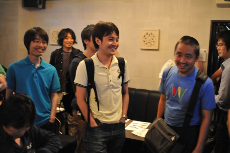 Matsuo-san sports his Google Wave T-shirt